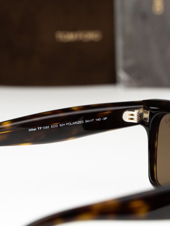 Tom Ford MIKEL Women Sunglasses Havana Brown Polarized Rectangle FT1085 52H NEW main image 3